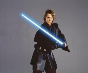 Puzzle Νεαρά Anakin Skywalker με lightsaber του